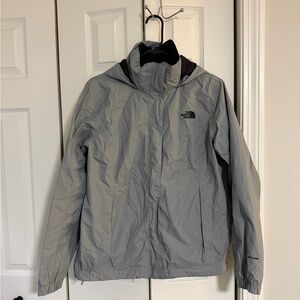 The North Face Light Gray Rain Jacket